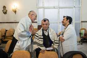 مراسم دعای کلیمیان برای سلامتی مقام معظم رهبری بمناسبت دهه فجر 